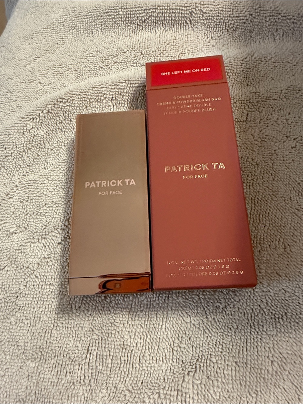 Patrick Ta Blush Duo Color: She Left Me on Red New in Box